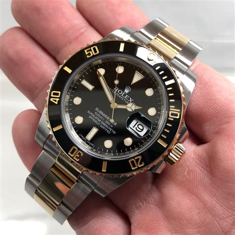 rolex 2 tone submariner black|rolex submariner two tone review.